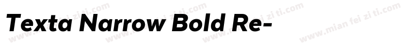 Texta Narrow Bold Re字体转换
